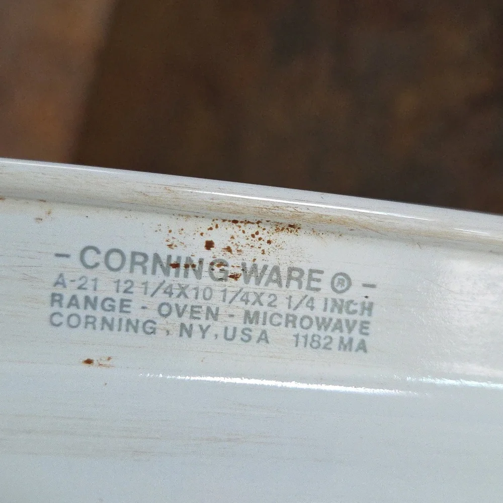 Vintage Corningware Spice O' Life Le Romarin Roasting Pan A-21